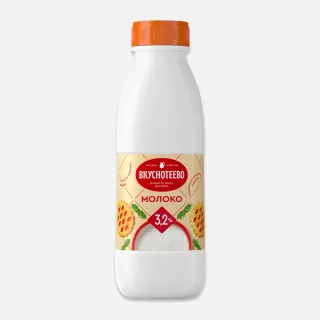 Молоко Вкуснотеево 3.2% ультрапастеризованное 900 г – купить в Краснодаре