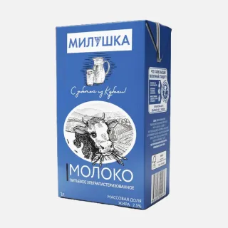 Молоко Милушка 2,5% 1л