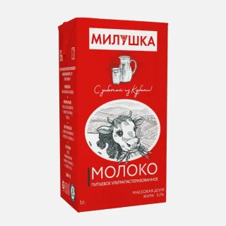 Молоко Милушка 3,2% 1л