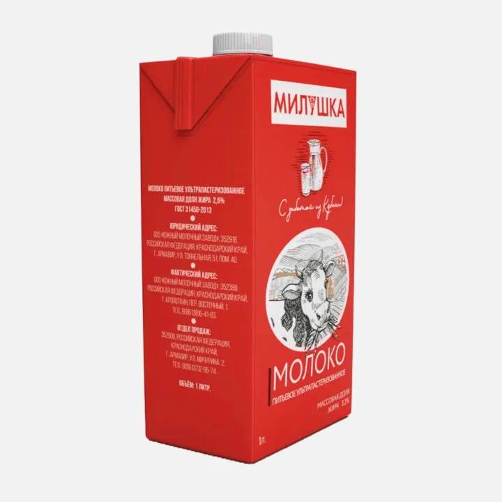 Молоко Милушка 3,2% 1л